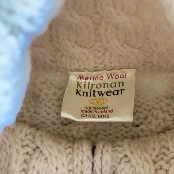 Kilronan Merino Wool Zip-Front Sweater Cardigan - Picture 4 of 11